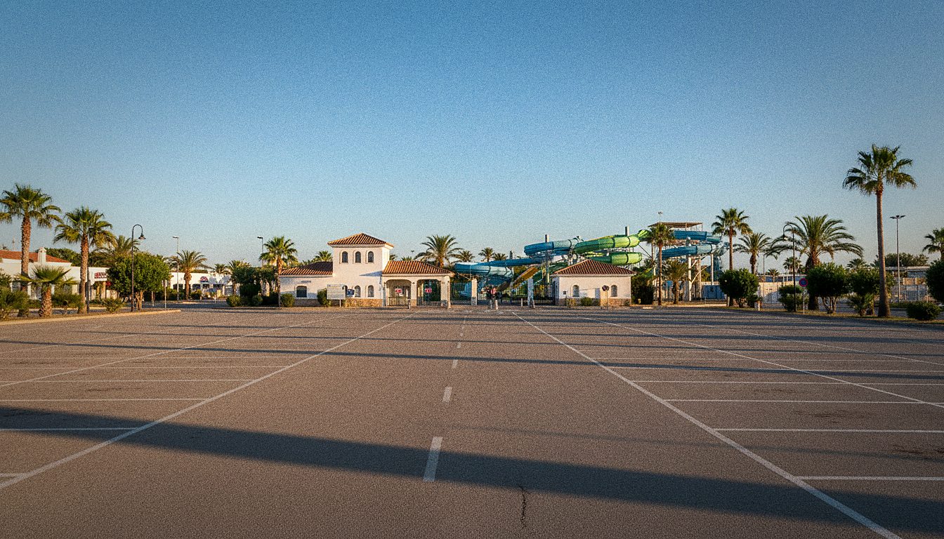 Acceso y aparcamiento de Aquopolis La Pineda en Vila-seca, Costa Daurada
